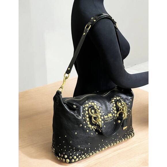 Y2K Coach 13867 Madison Sabrina Rivet Satchel Bag - Picture 8 of 14